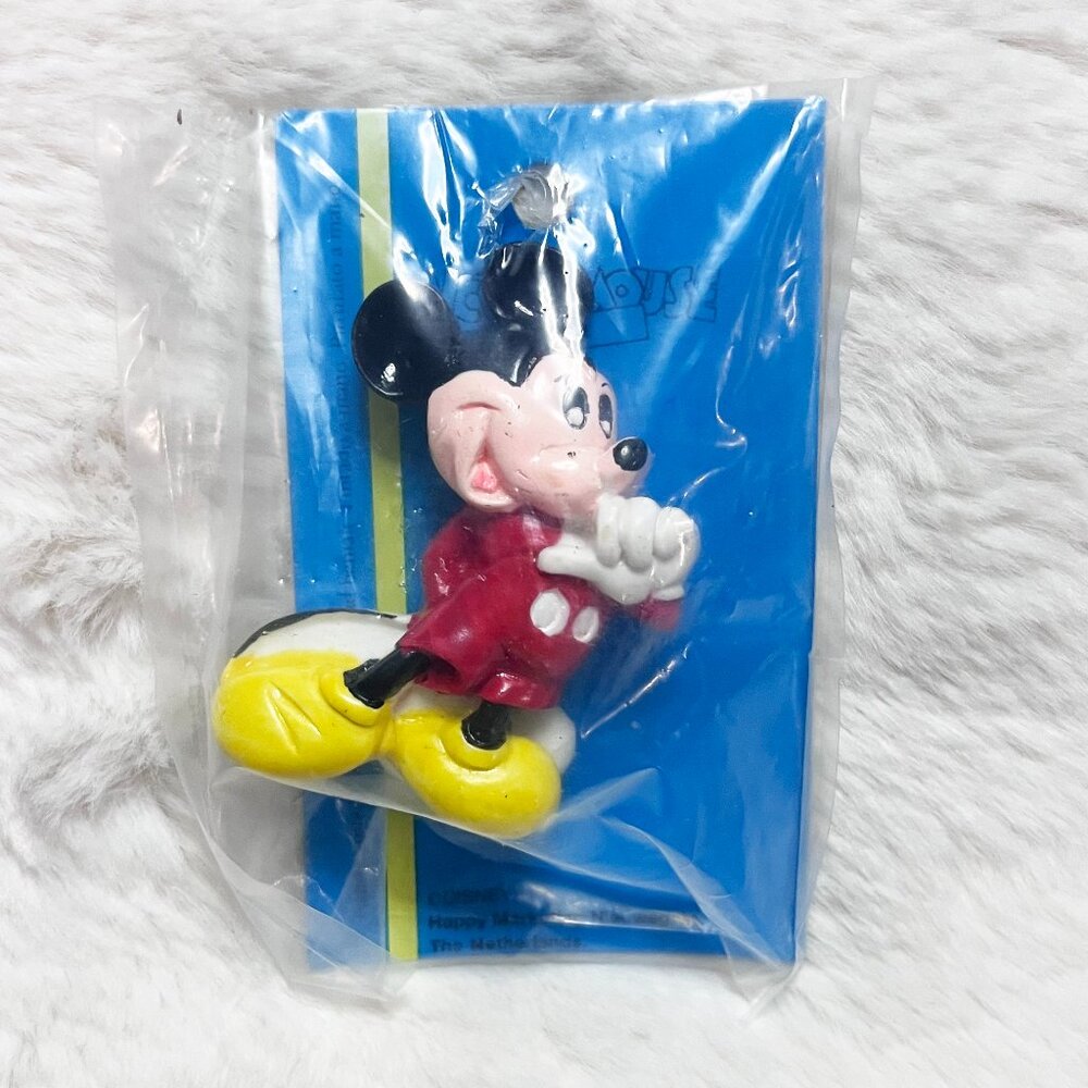 🔮 5/$25 Disney Vintage Hand‎ Painted Mickey Mouse Hair Tie